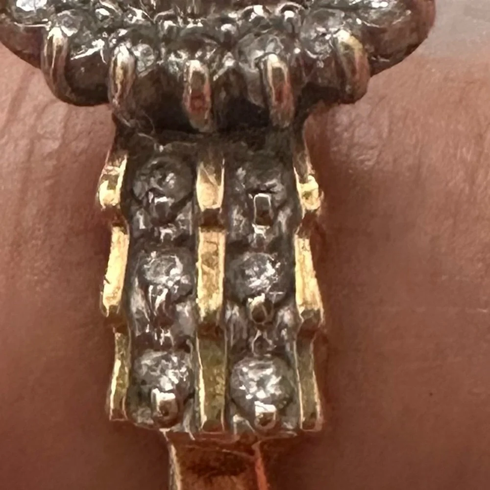 Beautiful 14k & .5 diamond vintage 80s cocktail ring - Picture 13 of 17
